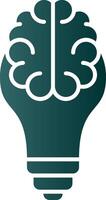 Business Intelligence Glyph Gradient Icon vector