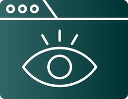 Visualization Glyph Gradient Icon vector