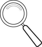 Search Magnifier Tool Icon. Magnifying glass icon. Magnifier symbol concept search for people to work. vector