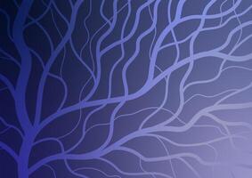 Fantasia dark blue tree abstract graphic minimal background vector