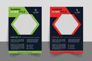 modern business flyer template, professional flyer creative design, leaflet vector