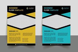 modern business flyer template, professional flyer creative design, leaflet vector