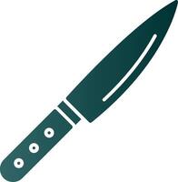 Knife Glyph Gradient Icon vector