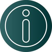 Information Glyph Gradient Icon vector