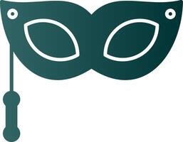 Eye Mask Glyph Gradient Icon vector