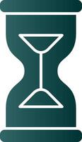 Hourglass Glyph Gradient Icon vector