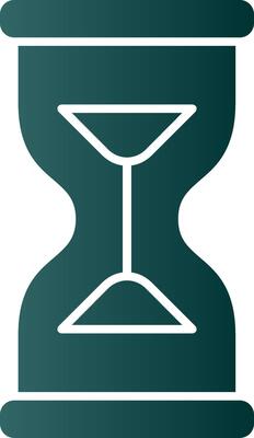 Hourglass Glyph Gradient Icon