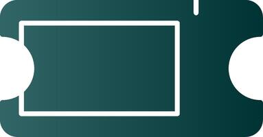 Ticket Glyph Gradient Icon vector