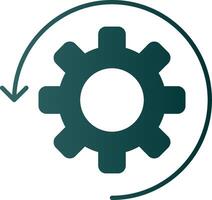 Automate Glyph Gradient Icon vector