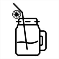 limonada icono vector ilustración símbolo