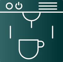 Coffe Maker Glyph Gradient Icon vector