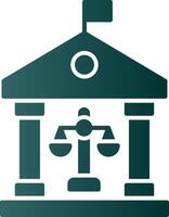 Governance Glyph Gradient Icon vector