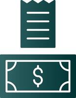 Payment Glyph Gradient Icon vector