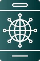 Internet Glyph Gradient Icon vector