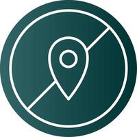 Avoid Glyph Gradient Icon vector
