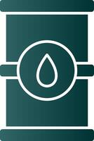 Barrel Glyph Gradient Icon vector