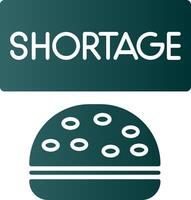 Shortage Glyph Gradient Icon vector