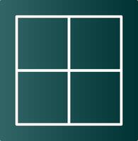 Window Glyph Gradient Icon vector