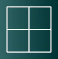 Window Glyph Gradient Icon vector