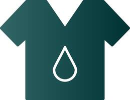 T Shirt Glyph Gradient Icon vector