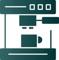 Coffee Machine Glyph Gradient Icon vector