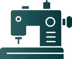 Sewing Machine Glyph Gradient Icon vector