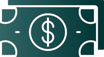 Money Glyph Gradient Icon vector