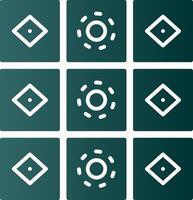Tiles Glyph Gradient Icon vector