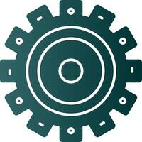Setting Glyph Gradient Icon vector