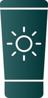 Sun Cream Glyph Gradient Icon vector