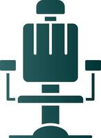 Barber Chair Glyph Gradient Icon vector