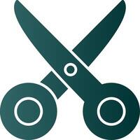 Scissors Glyph Gradient Icon vector