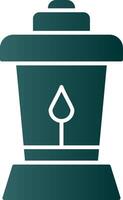 Lantern Glyph Gradient Icon vector