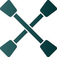 Paddles Glyph Gradient Icon vector
