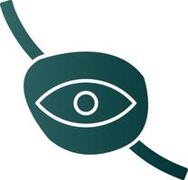 Eyepatch Glyph Gradient Icon vector