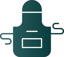 Apron Glyph Gradient Icon vector