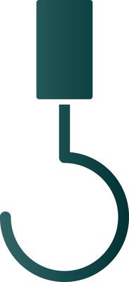 Hook Glyph Gradient Icon