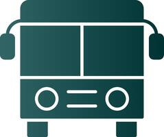 Bus Glyph Gradient Icon vector