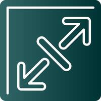 Expand Glyph Gradient Icon vector