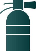 Fire Extinguisher Glyph Gradient Icon vector