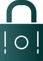 Padlock Glyph Gradient Icon vector
