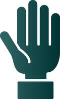 Hand Glyph Gradient Icon vector