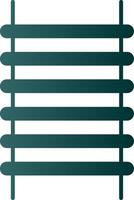 Step Ladder Glyph Gradient Icon vector