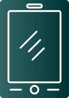 Tablet Glyph Gradient Icon vector