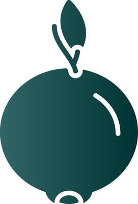 Ugli Fruit Glyph Gradient Icon