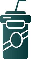 Soft drink Glyph Gradient Icon vector