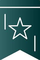 Book Marked Glyph Gradient Icon vector
