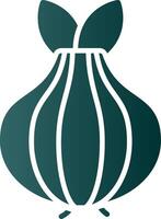 Onion Glyph Gradient Icon vector