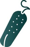 Pickle Glyph Gradient Icon vector