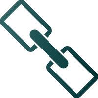 Link Glyph Gradient Icon vector